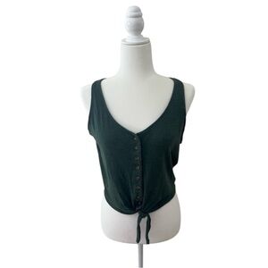American Eagle Outfitters Green Tank Top Essential